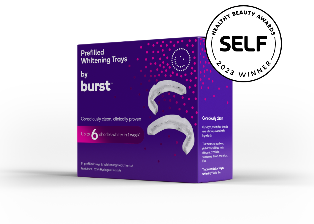 Prefilled Whitening Trays BURST Oral Care